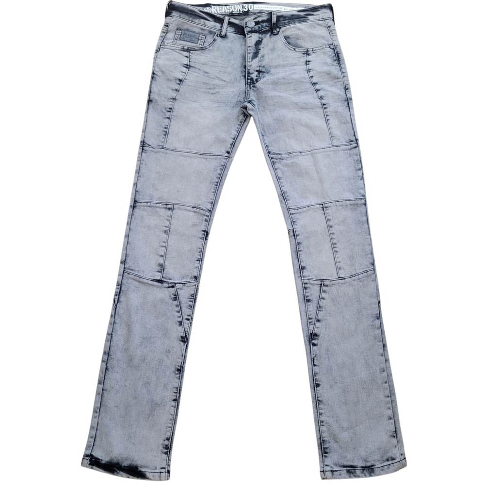 REASON Men's Skinny Jeans Style #DF-54 Size 32/32 Gray Excellent Condition